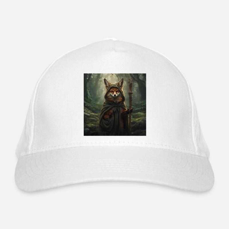 Forest Fox in Druid Cape Organic Baseball Cap