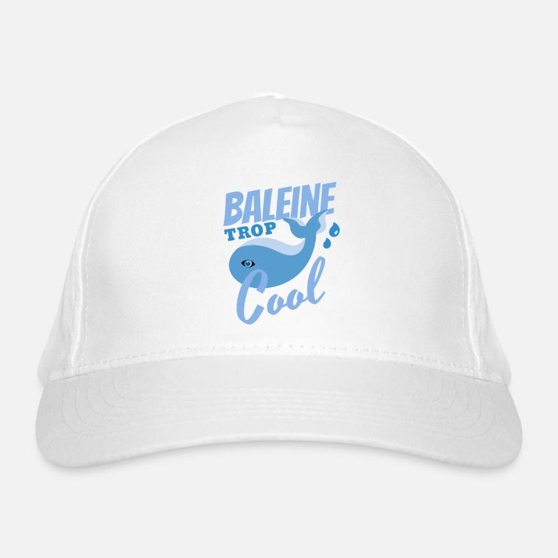 Baleine trop cool Casquette classique bio