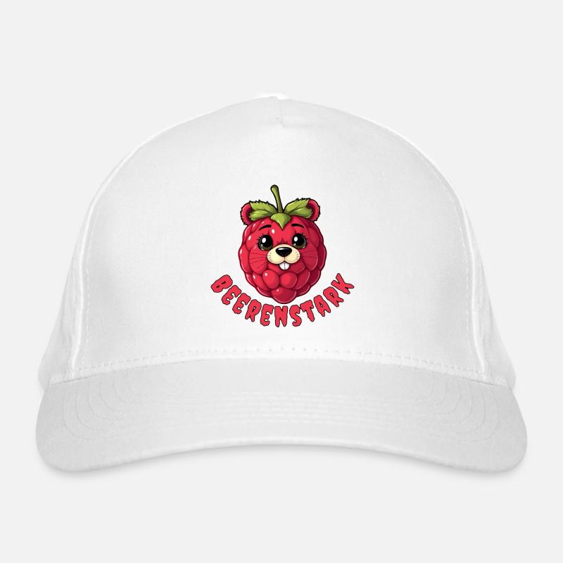 Beerenstark Cartoon-Beere Bio-Baseballkappe