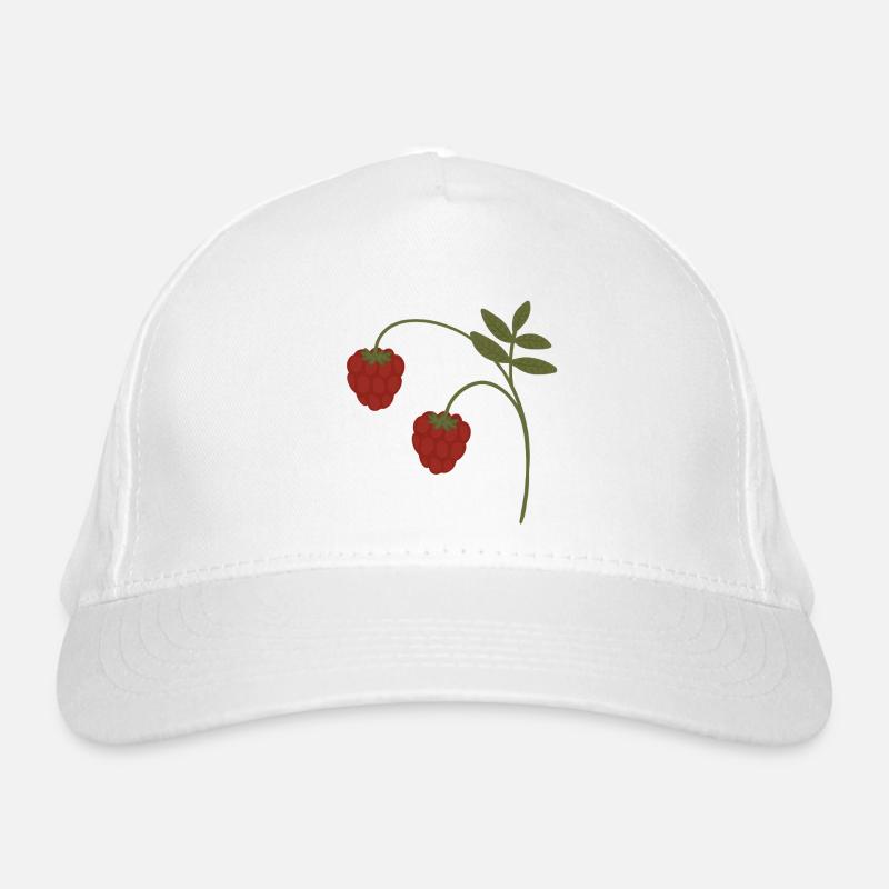 Himbeeren Bio-Baseballkappe
