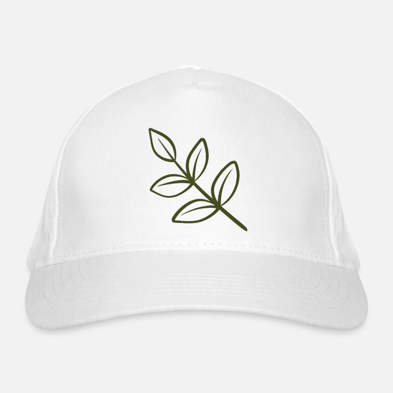 Art de lignes de feuilles Casquette classique bio