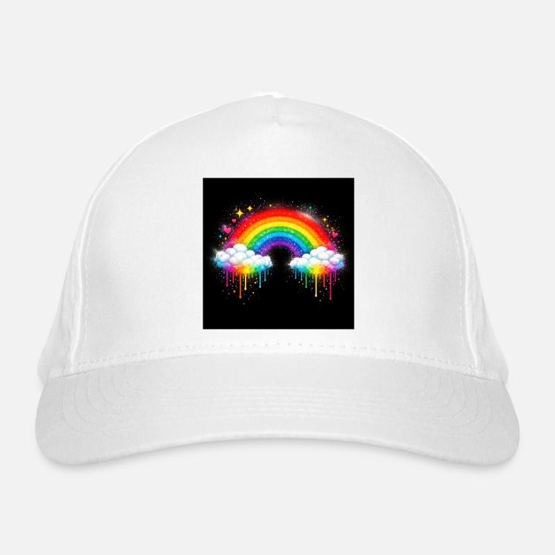 Regenbogenwolke Graffiti-Drop Bio-Baseballkappe