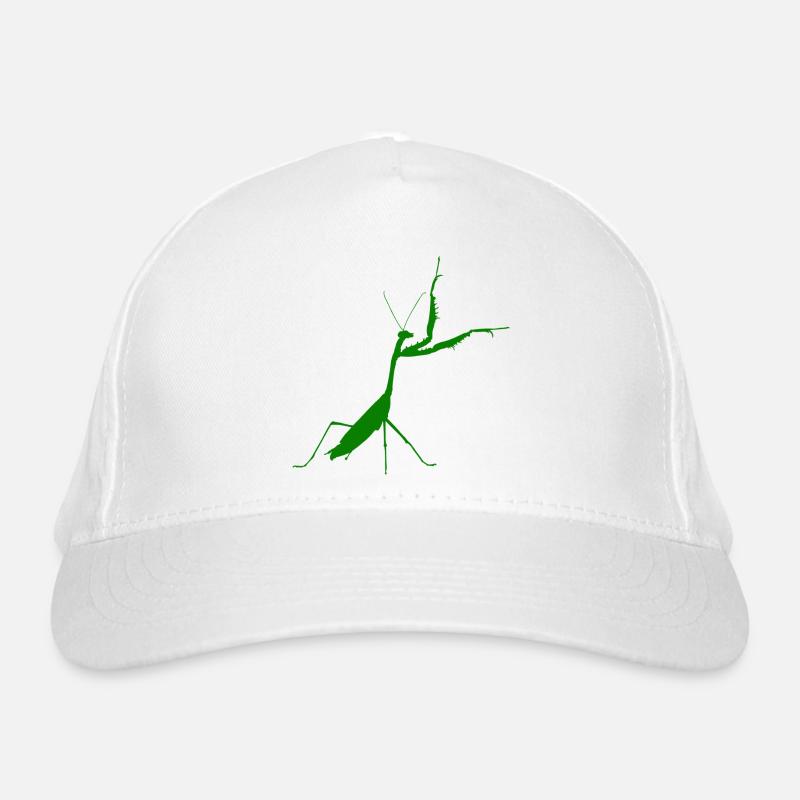 Praying mantis green Organic Baseball Cap