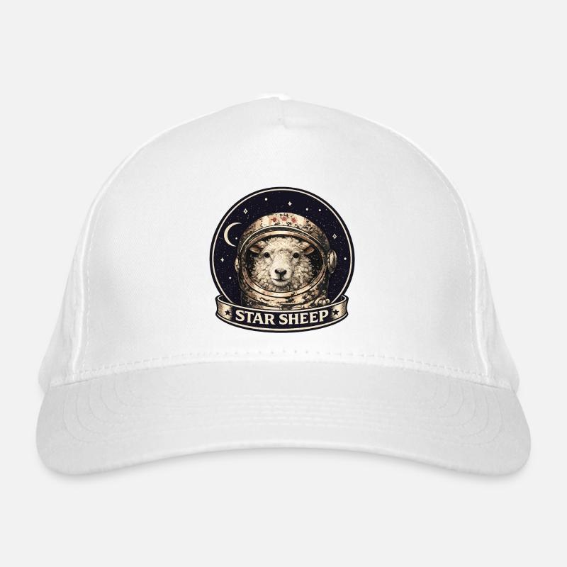 Casque d’astronaute Star Sheep - Casquette classique bio - blanc