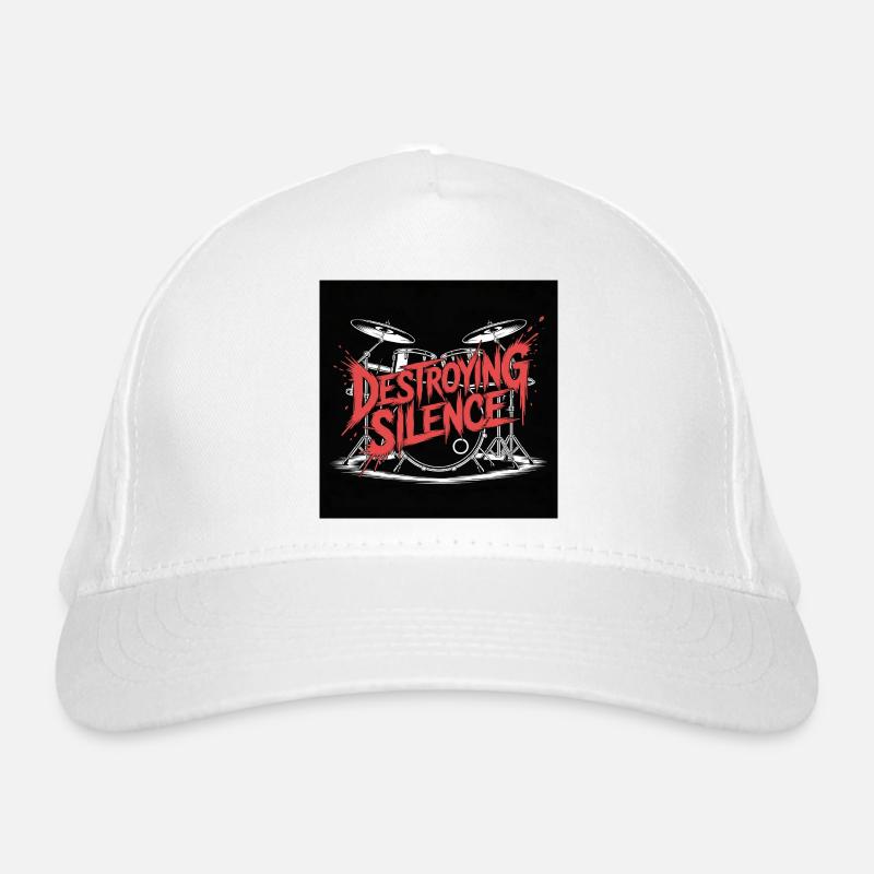 Destruction du silence Graffiti de batterie Casquette classique bio