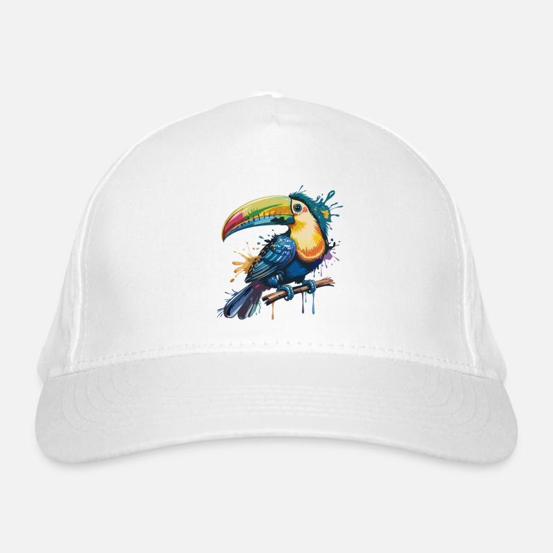 Explosion colorée de toucan Casquette classique bio