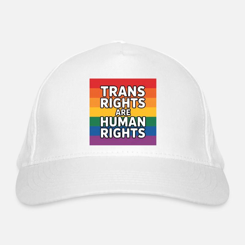 Trans Rights are human Rights - Pride Tee Organic Baseball Cap