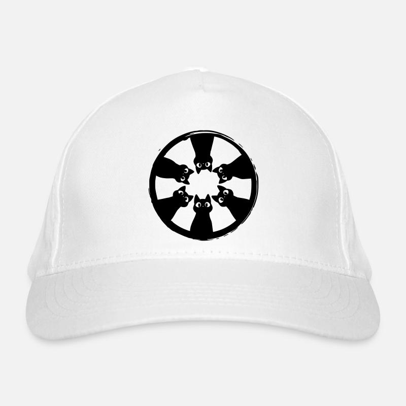 Vue circulaire des chats depuis le dessus Casquette classique bio