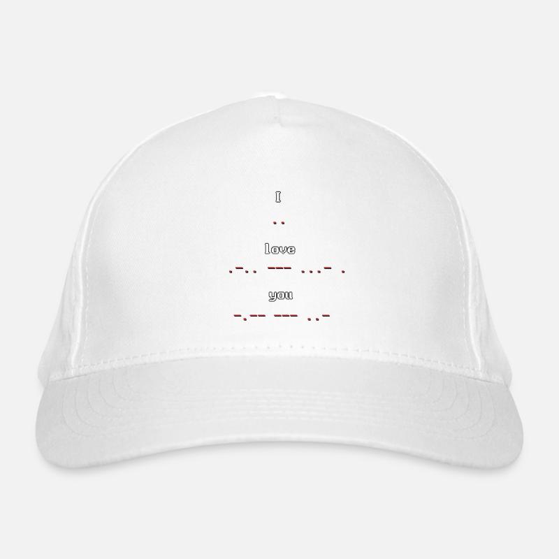 Code Morse rétro pixel art Je t’aime Casquette classique bio