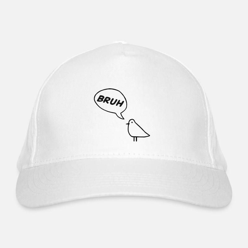 A sassy bird saying BRUH!  Organic Baseball Cap