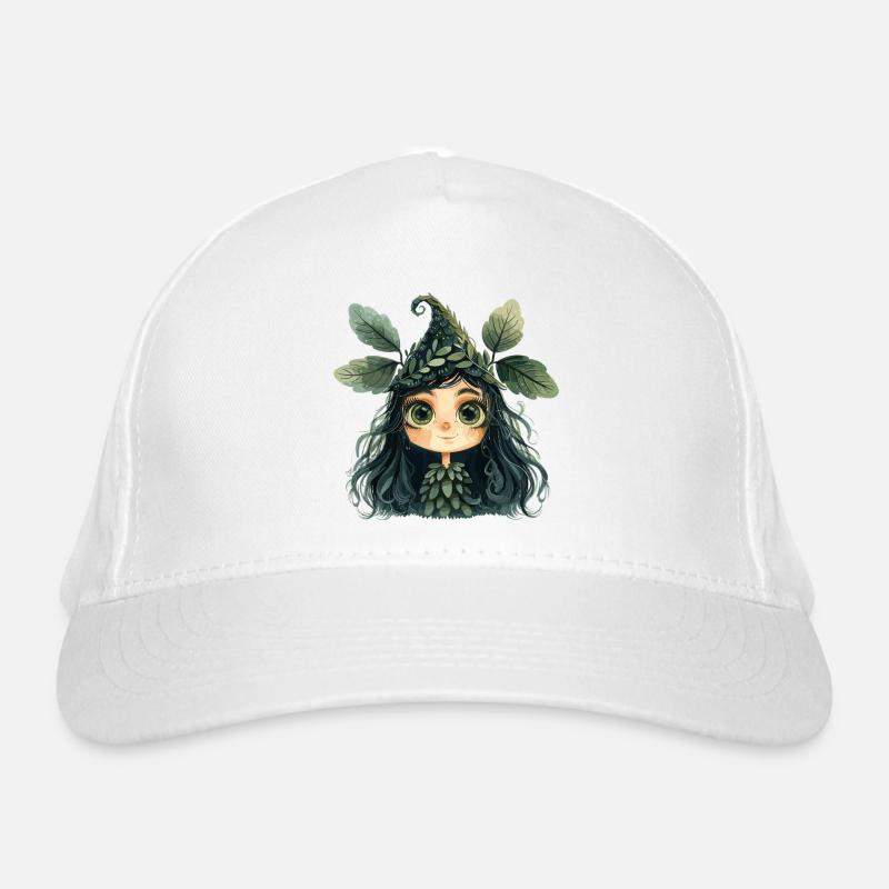 Reine des feuilles, créature de la forêt, fée des forêts Casquette classique bio