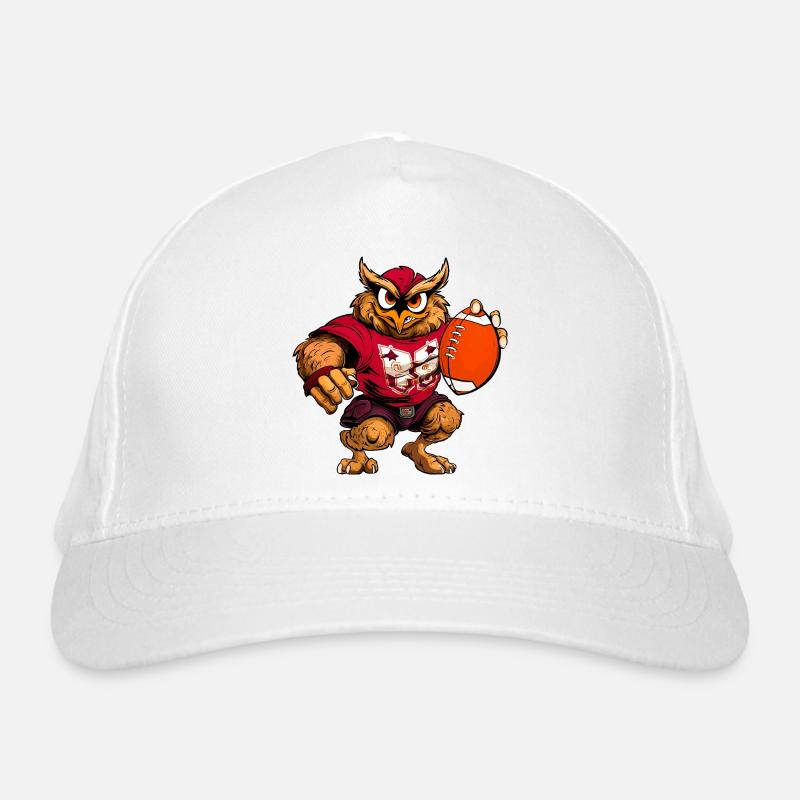 Eule Rugby Bio-Baseballkappe
