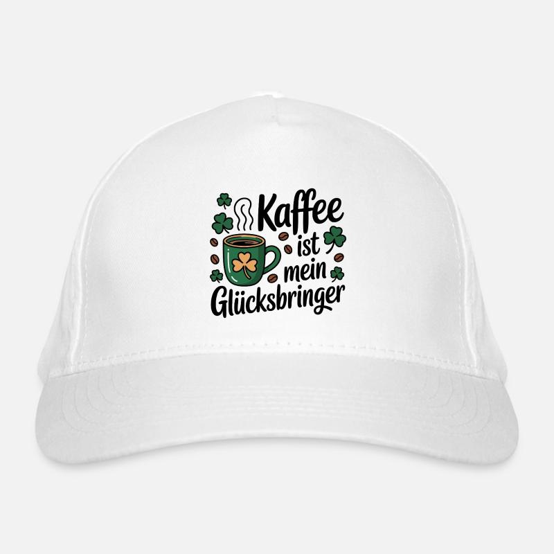 Kaffee ist mein Glücksbringer Bio-Baseballkappe