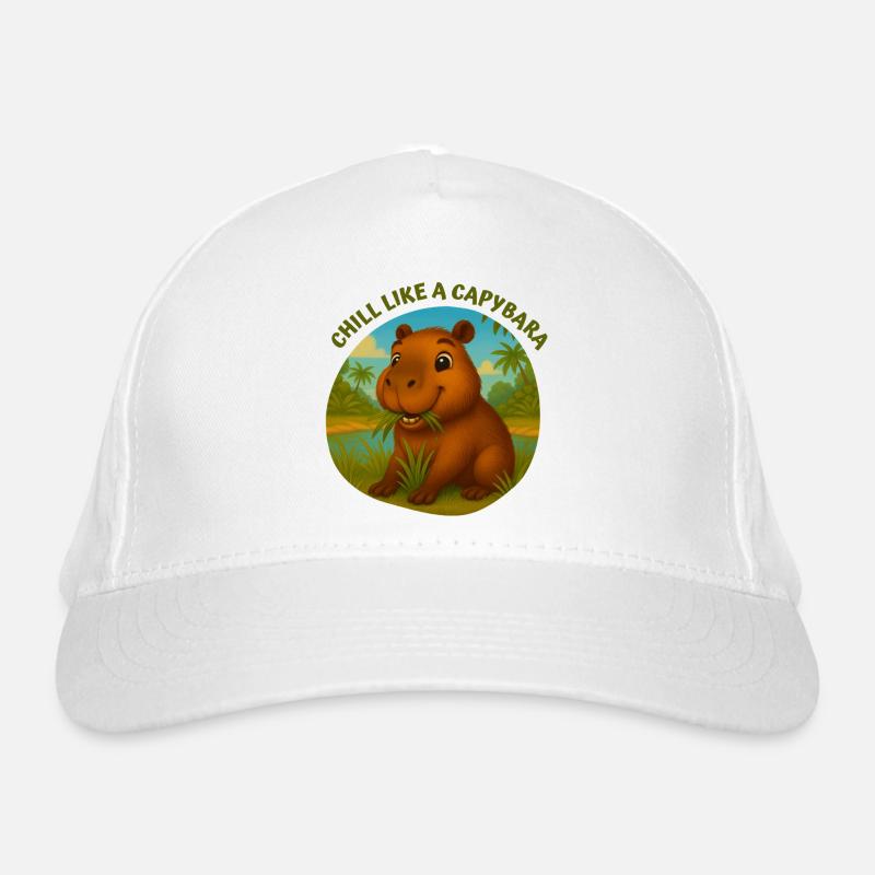 Chill like a Capybara Organic Baseball Cap