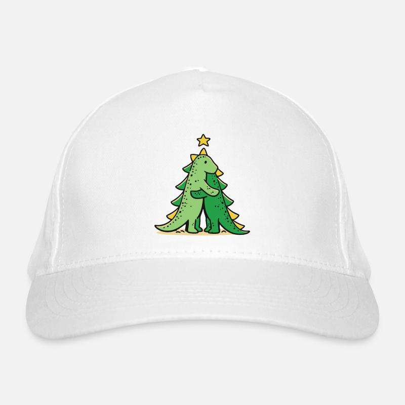 Kuscheldino unter dem Weihnachtsbaum Bio-Baseballkappe