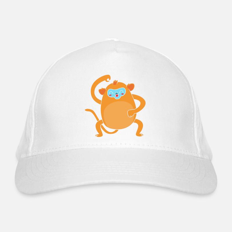 Stupsnasenaffe Affe Schimpanse Bio-Baseballkappe