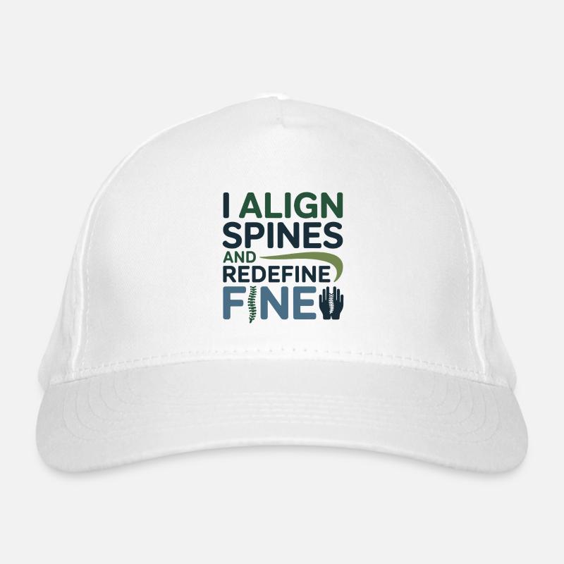 Osteopath I Align Spines Redefine Fine  Organic Baseball Cap