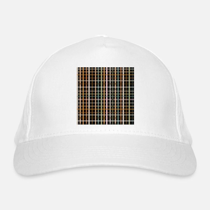 Raster Karo Muster Bio-Baseballkappe