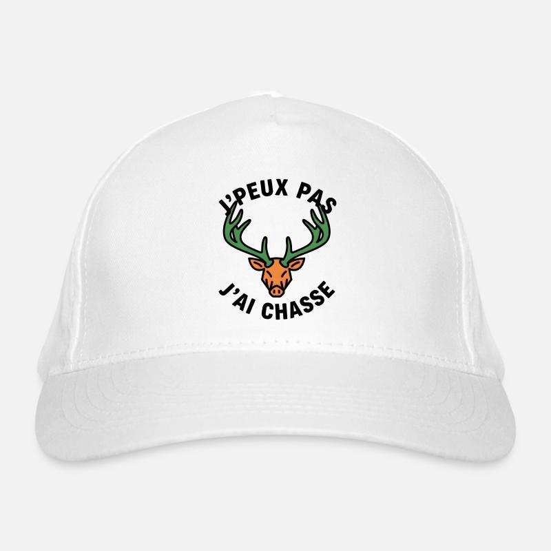 Green and orange neon deer head Organic Baseball Cap