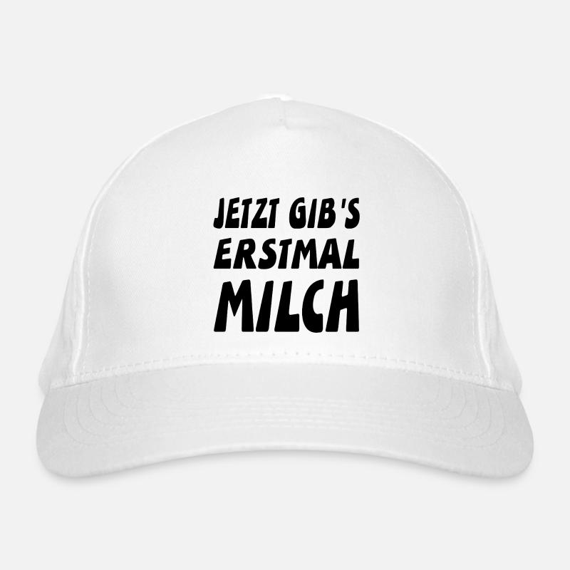 Milch Bio-Baseballkappe