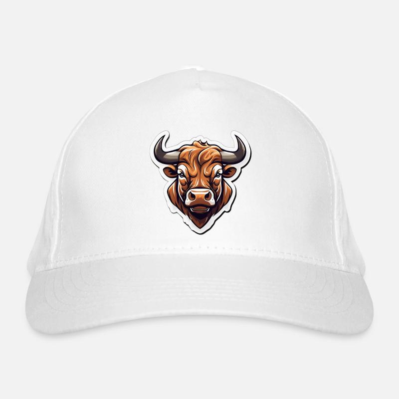 Expressive Taurus Stylized Logo Organic Baseball Cap