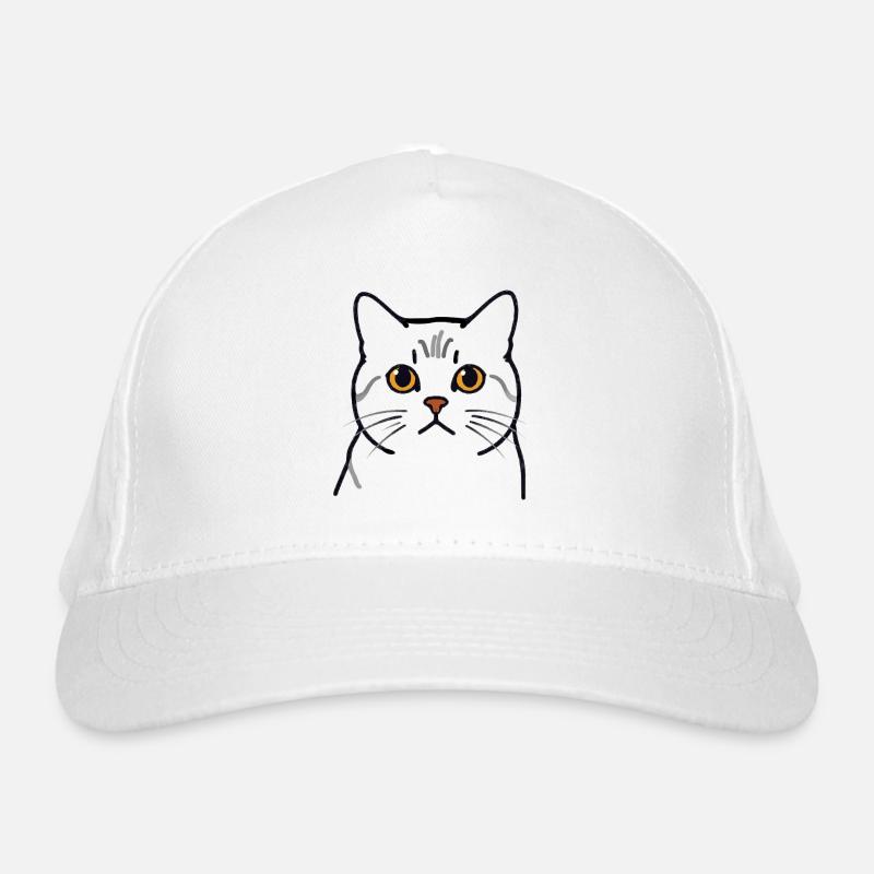 Kater Teodoro - Katzenkopf Bio-Baseballkappe