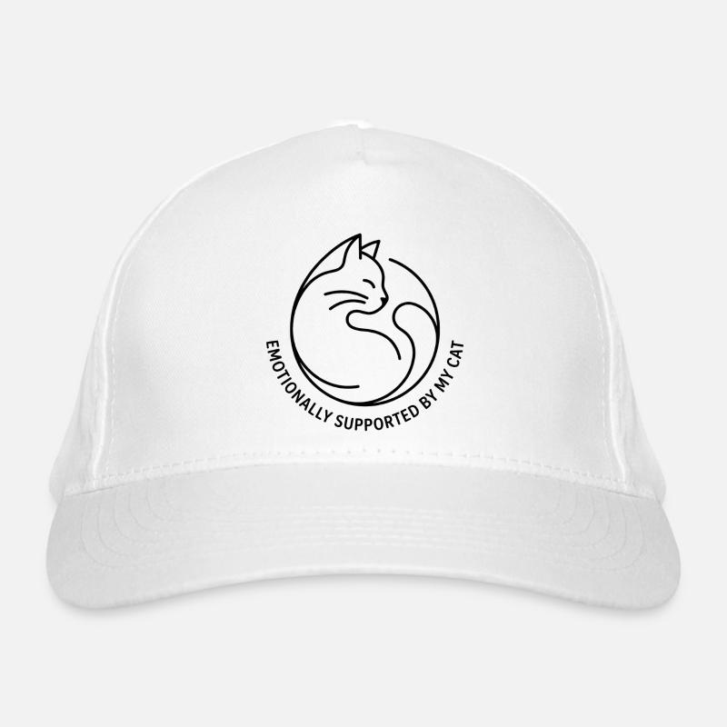 Cat-friendly yin-yang design Organic Baseball Cap