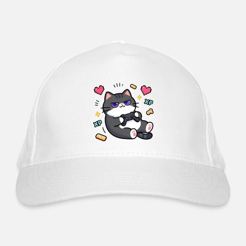 Chat Gamer Console Retro Casquette classique bio