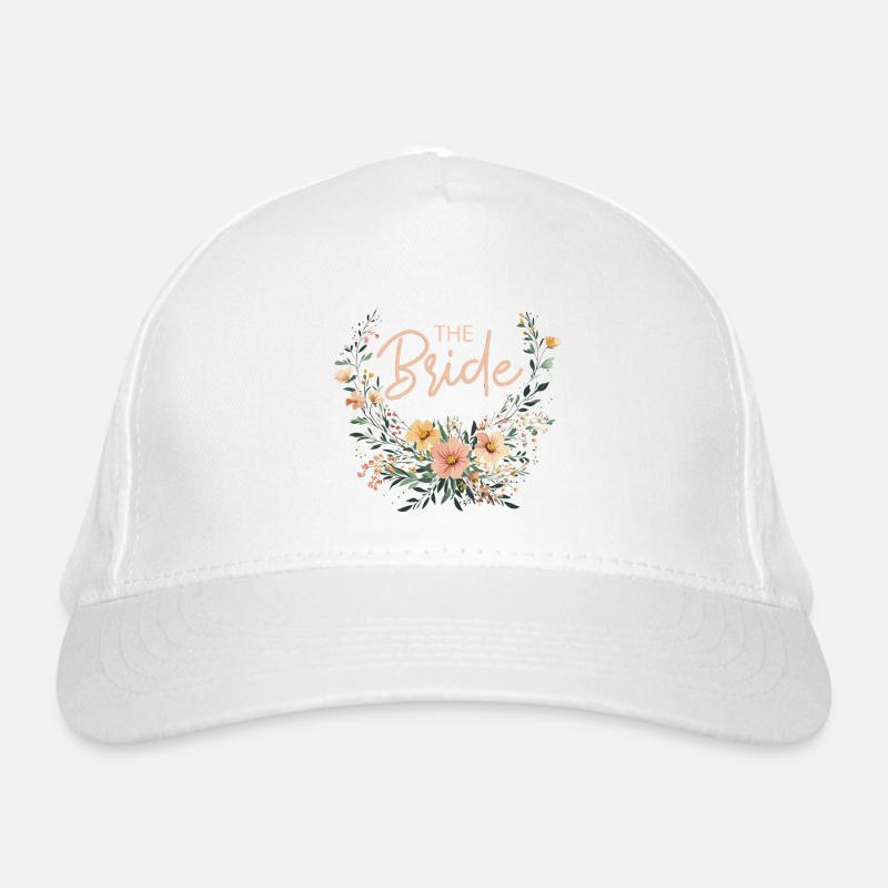 THE BRIDE! BOHO BLUMEN Bio-Baseballkappe