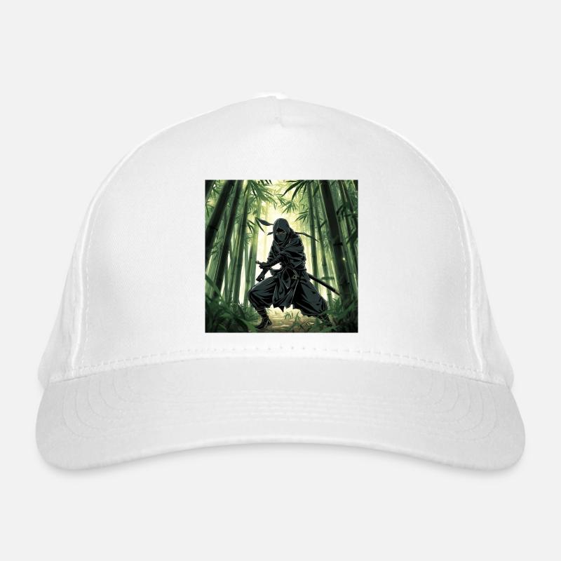 Ninja dans la forêt de bambous Casquette classique bio
