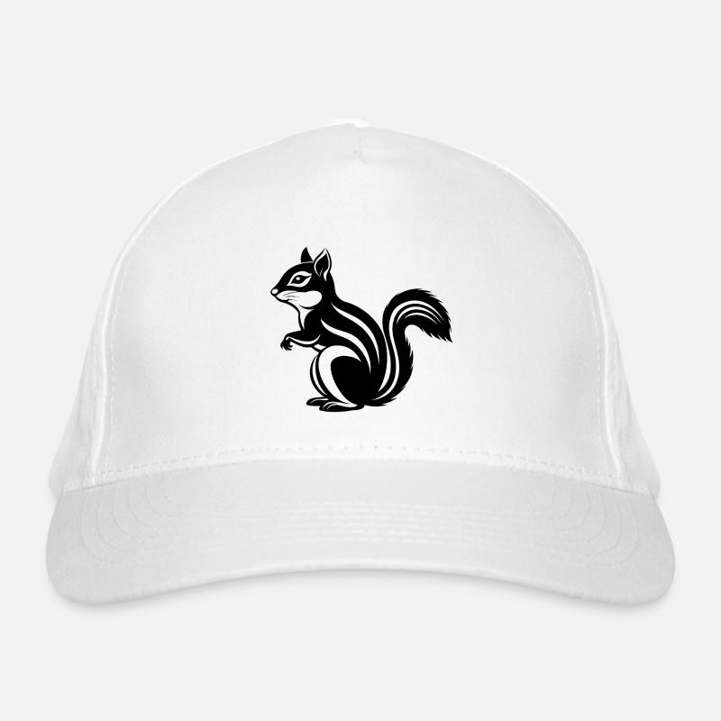 Streifenhörnchen Bio-Baseballkappe
