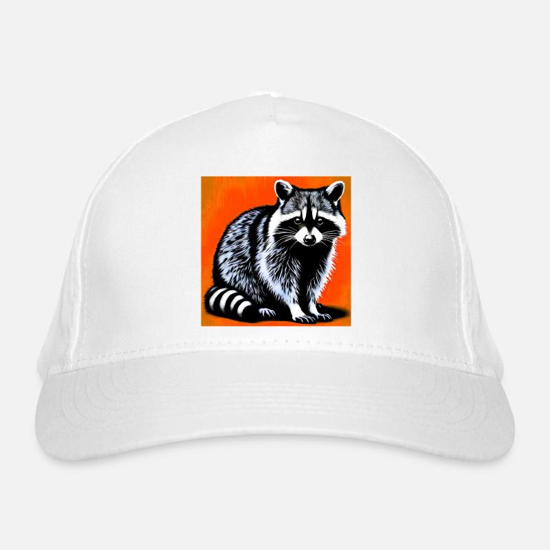 Waschbär Bio-Baseballkappe