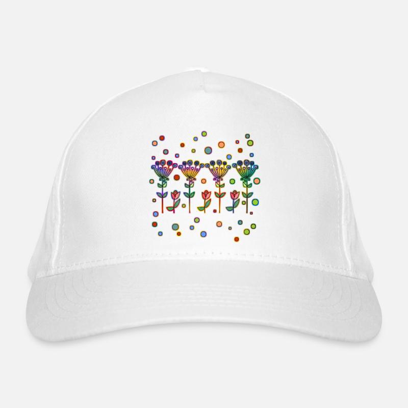 Blumen Bio-Baseballkappe