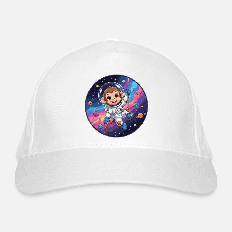 Un astronaute singe dans l’espace stellaire Casquette classique bio