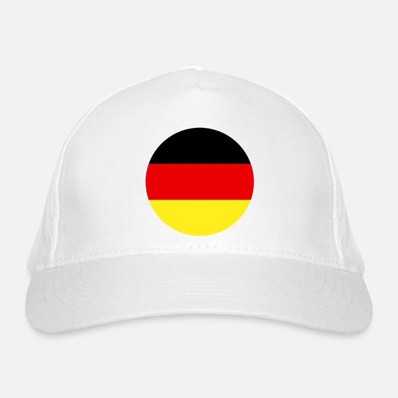 Round German flag Organic Baseball Cap