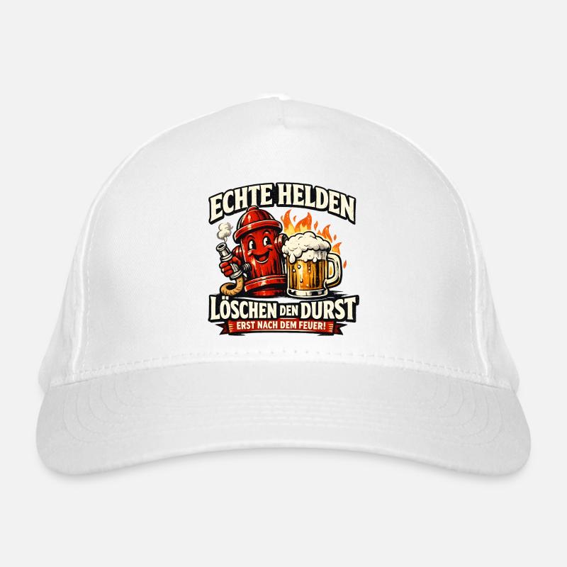 Echte Helden löschen den Durst Bio-Baseballkappe