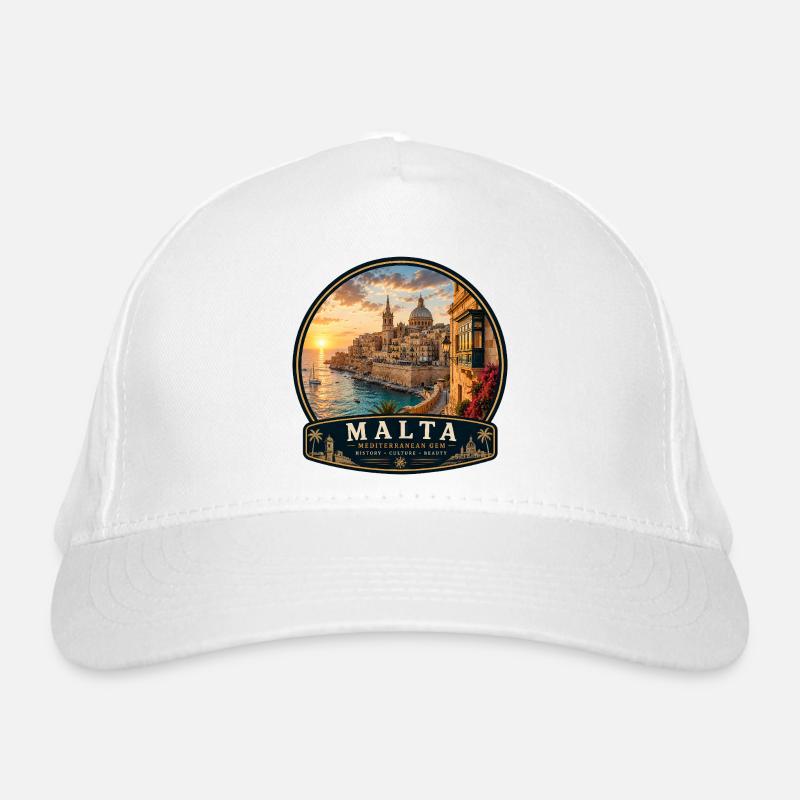 Malta Valletta Colonial Holidays Mediterranean Organic Baseball Cap