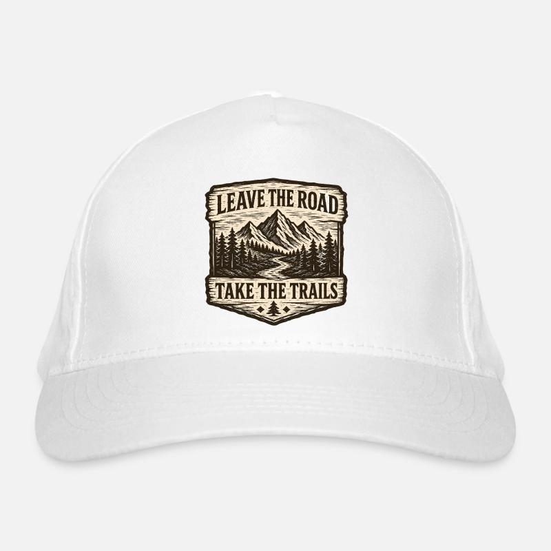 Quitter la route Prendre les sentiers Patch Casquette classique bio