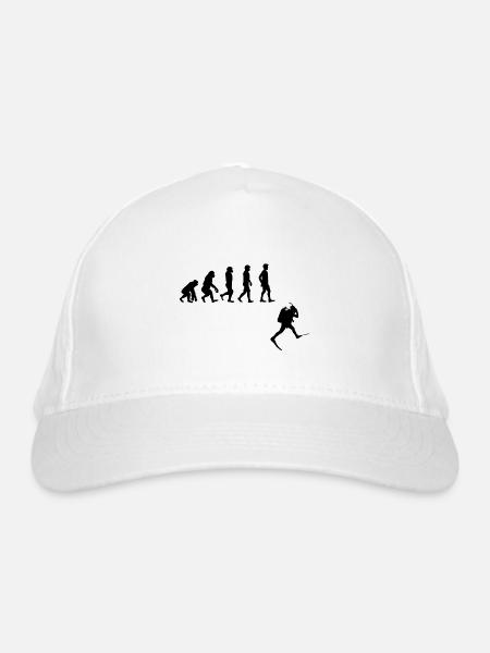 Evolution Freediving Free Diving Plongée - Organic Baseball Cap - white - Front
