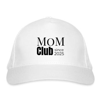 Mom Club – seit 2025 offiziell dabei - Bio-Baseballkappe - Weiß - Vorne