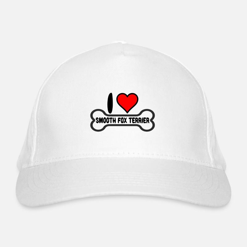 Smooth Fox Terrier Fox Terrier I Love my Sayings Organic Baseball Cap