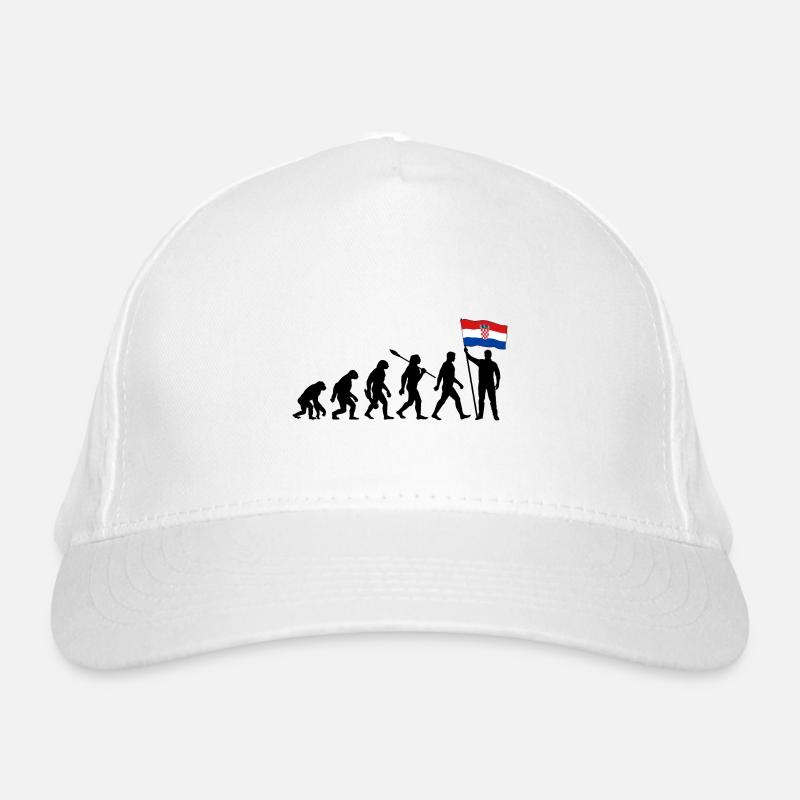 Kroatien - Evolution - Flagge - Nation Bio-Baseballkappe