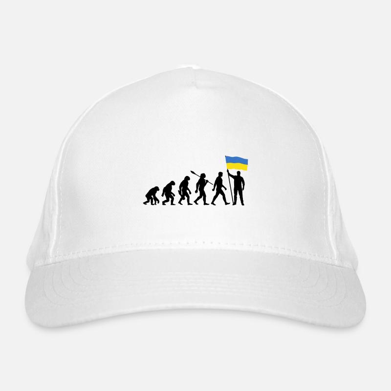 Ukraine - Evolution - Flag - Nation Organic Baseball Cap
