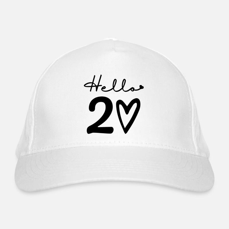 hello 20. 20th birthday Organic Baseball Cap
