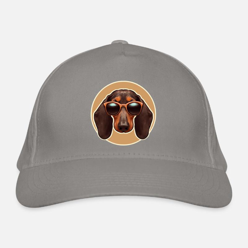 Amateurs de chiens rétro teckel Casquette classique bio