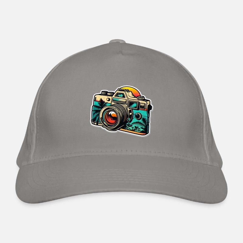 Retro Style Camera Organic Baseball Cap