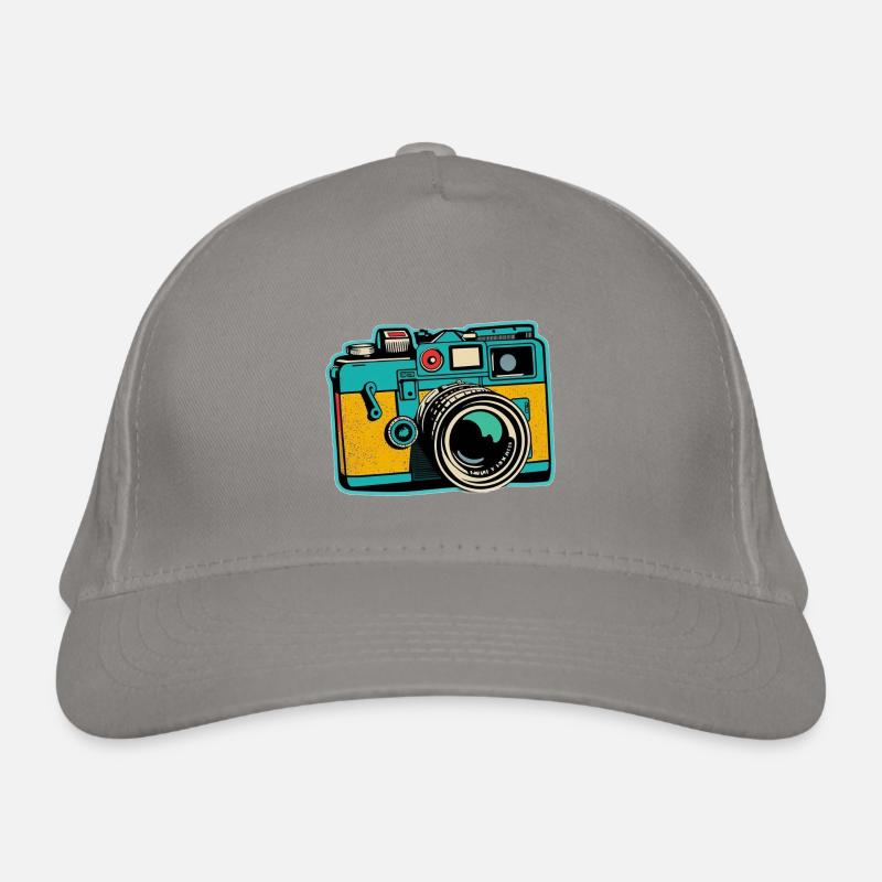 Retro Style Camera Organic Baseball Cap