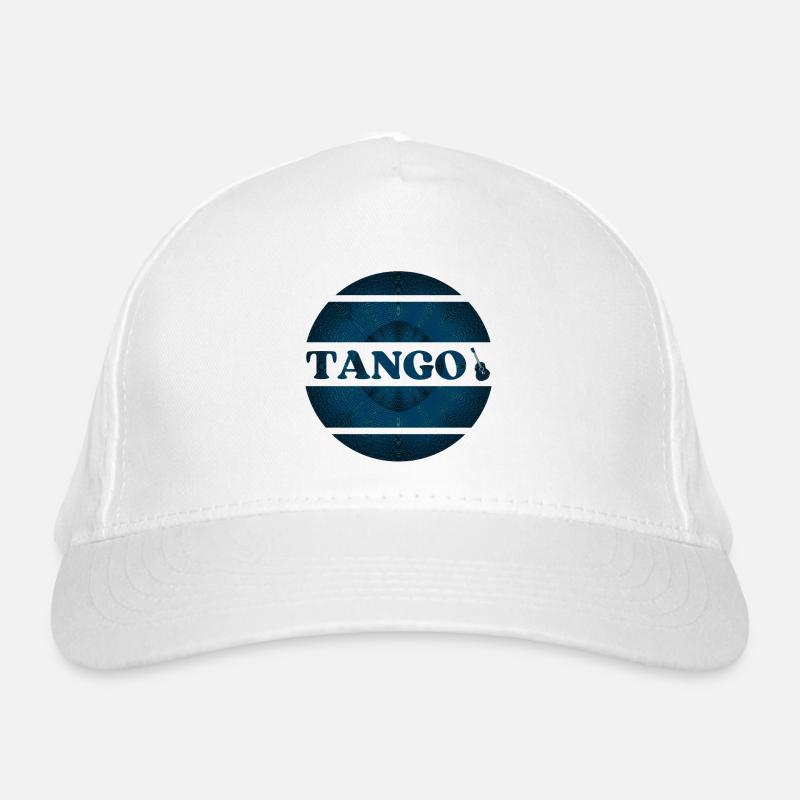 Design de tango bleu pour danseurs de tango - Casquette classique bio - blanc