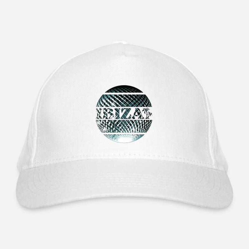 Ibiza elegante platinblaue Diskokugel Bio-Baseballkappe