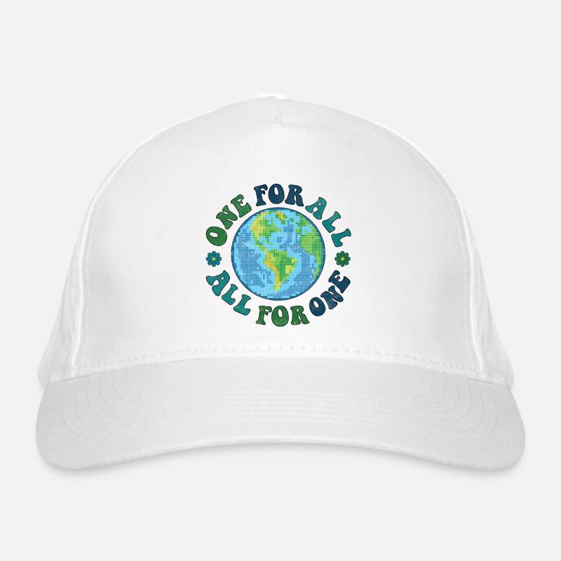 one for all, all for one - retro Organic Baseball Cap